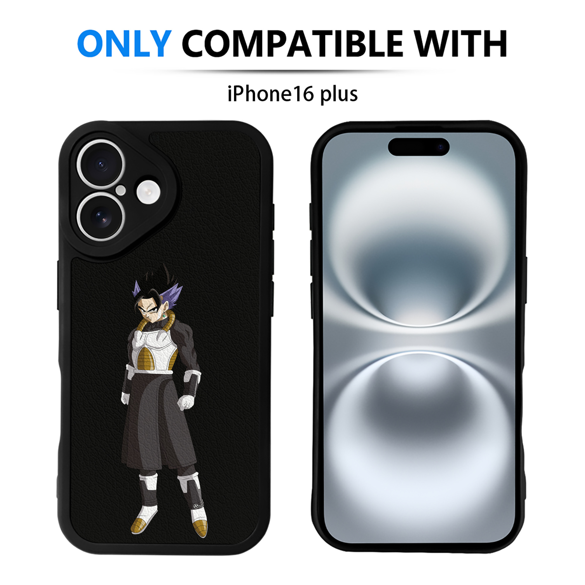 （画像用） ドラゴンボール ベジット DRAGON BALL Vegetto 【iPhone 16シリーズ対応】シリコンスマホケース（レザー調） 材質：シリコン